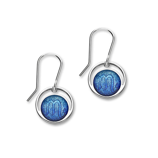 Zodiac Silver Earrings EE575 Scorpio