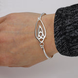 Celtic Silver Bangle BG176