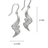 Tide Silver Drop Earrings CE478