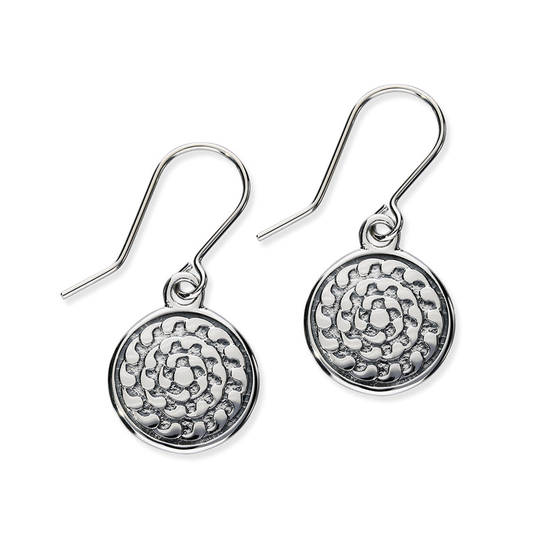 St Magnus Sterling Silver Drop Earrings, E1915