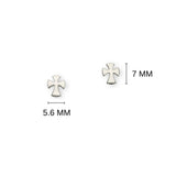 Crosses Silver Earrings E67