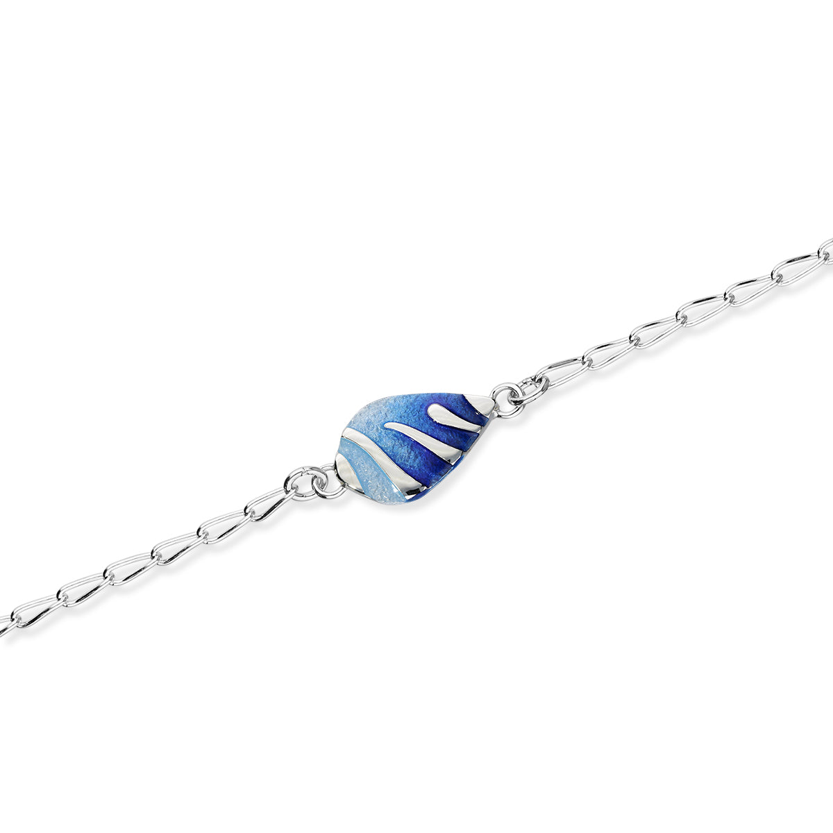 Mirage Single Drop Sterling Silver Bracelet EBL117