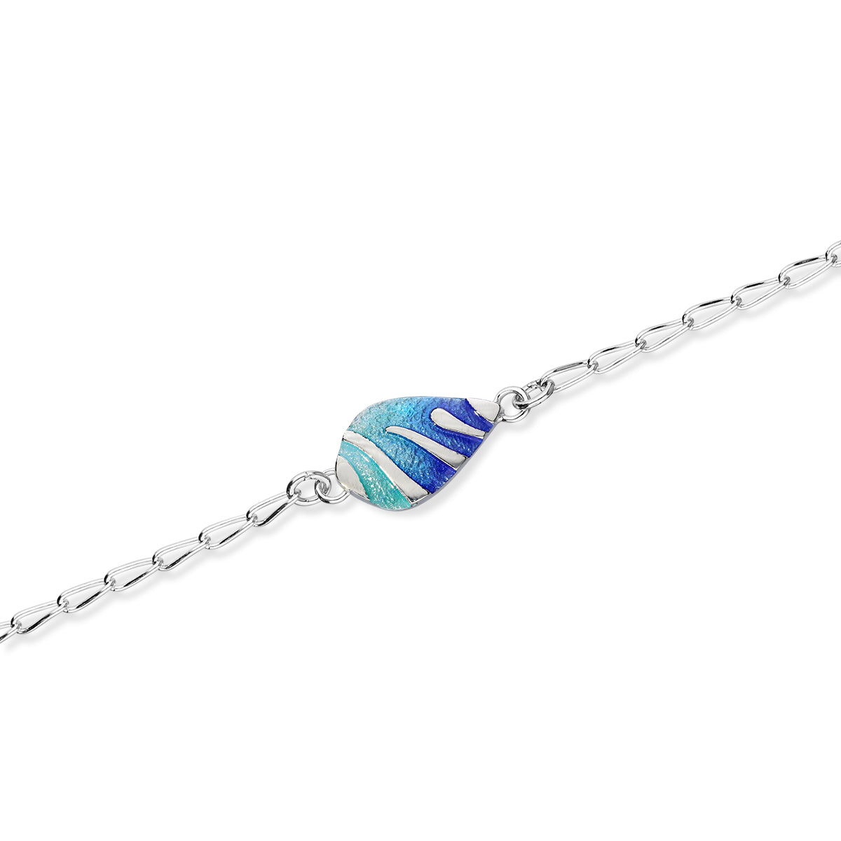 Mirage Single Drop Sterling Silver Bracelet EBL117