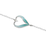 Astin Sterling Silver Heart Bracelet with Enamel EBL118