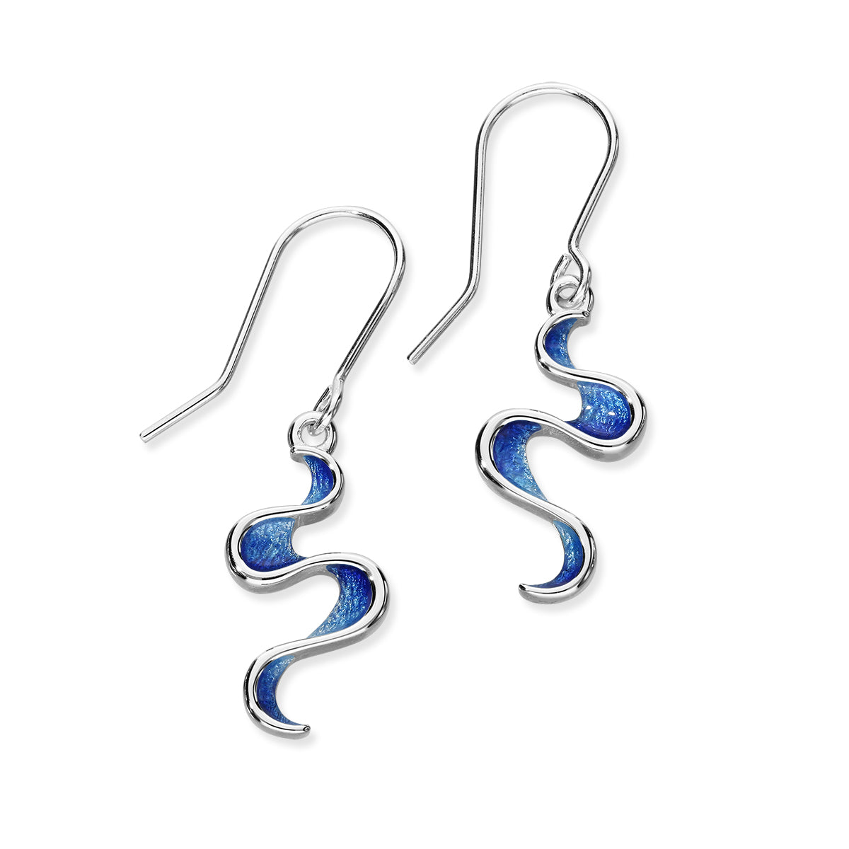 Mirran Ripples Silver Earrings EE506