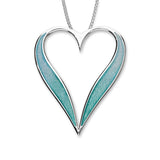 Astin Sterling Silver Heart Pendant with Enamel EP486