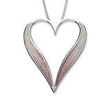 Astin Sterling Silver Heart Pendant with Enamel EP486