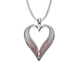 Astin Sterling Silver Small Heart Pendant with Enamel EP487