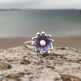 Scottish Primrose Silver Ring ER144