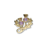 Thistle Gold Brooch GCB34