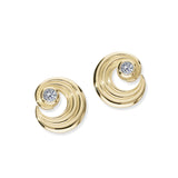 Tide Gold Stud Earrings GCE477