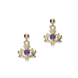 Thistle Gold Earrings GCE9