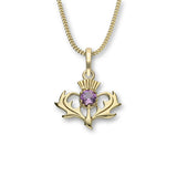 Thistle Gold Pendant CP7