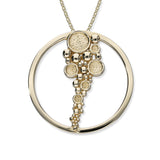 Dröfn Large Round Gold Pendant GP1281