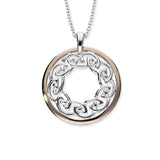 Cuillin Silver/9ctRose Pendant P577