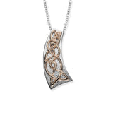 Cuillin Silver/9ctRose Pendant P578