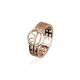 Charles Rennie Mackintosh Rose Gold Ring RR199