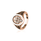 Thistle Rose Gold Ring RR78