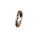 9ct Rose Gold Ring with Pattern RR82