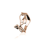 9ct Rose Gold Ring with Leaf Design RR94