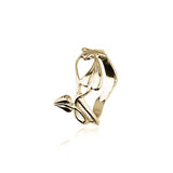 9ct Gold Ring with Leaf Design GR94