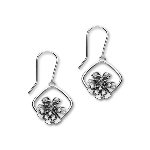 October Birth Flower Silver Earrings E1868