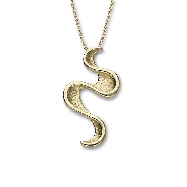 Mirran Ripples Gold Pendant GP1082